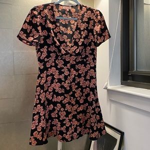 Re:Named floral black and pink dress! #pinkdress